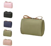Strealinem Travel Makeup Pouch for Women, Large Capacity Cosmetic Bag, Compact Storage Pouch(Green)