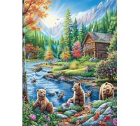 Stream Brown Bear Group Rompicapo 500 Pezzi Per Regalo Aziendale Cartone Rigido Tema Business Animals And Plants Per Team Building Con Confezione Personalizzabile Qualità Premium 500 PCS