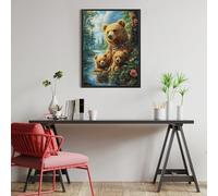 Stream Brown Bear Mother And Cub Puzzle 500 Pezzi Rompicapo Per Momentidi Pace Animal Pets Attività Solitaria Rilassante Antistress Naturale Regalo Per Chi Ama La Tranquillità 500 PCS