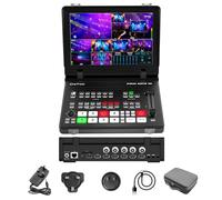 Stream Master Switcher Video SDI, 4 Ingressi SDI/HDMI, Schermo da 10'', Controllo IP Wireless, Mixer Video per Streaming Doppio RTMP (Aggiornabile NDI)