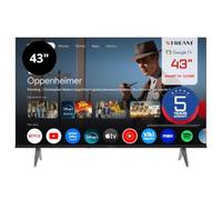 Stream System - Google TV Smart 43", FullHD, HDR10, Frameless (senza cornice), Assistente Google, Chromecast integrato, 5 anni di garanzia - Modello S43EX1GF (2026)