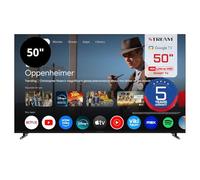 Stream System - Google TV Smart 50", UltraHD (4k), HDR10, Frameless (senza cornice), Assistente Google, Chromecast integrato, 5 anni di garanzia - Modello S50EX1GU (2026)