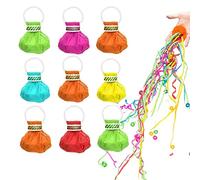Streamer per Feste, 10 Pezzi Compleanno Filanti, Stelle Filanti, Bomba Coriandoli, per Spettacoli di Capodanno, Feste, Compleanni, Matrimoni, Lauree, Spettacoli, Facile da Pulire(Colore Casuale)