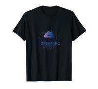 Streaming e Sogno Cloud Stile di Vita Digitale Maglietta, Uomo, Nero, 4XL