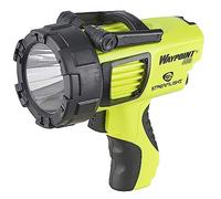 Streamlight Waypoint 400 44910 - Faretto ricaricabile a lungo raggio da 1400 lumen, con caricatore CA da 120 V e supporto in polimero, colore: Giallo