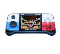 STREAMVOY Console di gioco portatile, mini macchina arcade retrò precaricata con 500 giochi classici come Contra (G9 blu doppio (con maniglia singola))