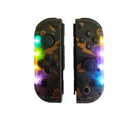 STREAMVOY JC112 Joycon Controller (Left/Right) per Nintendo Switch - Wireless, RGB Rainbow, Vibrazione, Sensore 6-Assi, Ricarica Type-C - Accessorio Ufficiale Compatibile (Pikachu (senza cordino))