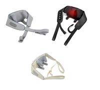 STREAMVOY Massaggiatore cervicale senza fili con calore, impastamento profondo Shiatsu per spalle e schiena, cuscino massaggiante portatile 3D a forma di C, regalo ricaricabile per uso domestico
