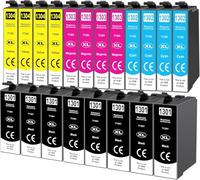 STREAMVOY Multipack Cartucce 4 Colori Compatibili con Epson S20/SX100 Serie, adatte per Epson 603/604 (T1301-T1304 20P)