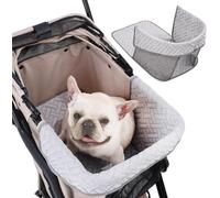 STREAMVOY Tappetino per passeggino per animali domestici, fodera rinfrescante e impermeabile con chiusura magnetica, misura universale per cani e gatti, traspirante e facile da pulire (grigio)