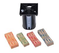 Strecci di moneta USD Accurata 4 in 1 Modetta rullo di moneta Counter Machine per Pennies Nickels Dimes Quartes Diaccallio del rivenditore di cassiere in plastica 11,5 x 9 cm 268G