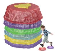 Stredi di lancio illuminati, 6pcs/set di addominali gravini di passaggio a trampolino di lancio del modello di foglie di sviluppo Implegabili giocattoli in età prescolare impilabile per bambini all