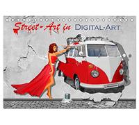 Street-Art in Digital-Art by Mausopardia (Tischkalender 2026 DIN A5 quer), CALVENDO Monatskalender: Humorvolle Street Art mit Pin up Girls