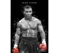 Street Art Mike Tyson - Poster da parete con stampa artistica da parete, motivo: campione del mondo pesante, formato A4 +