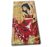Street art Woman Graffiti SINGLE TELA parete arte foto stampa