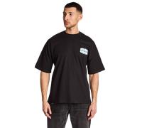 Street Cartel Orbit Uomo - Magliette Nero - Taglia S - Jersey di cotone Black S