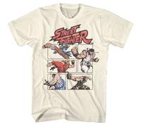 Street Fighter - Azione Fumetto - American Classici - Solido Avorio Adulto Corto