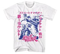Street Fighter - Bicolore Giapponese Grafica - American Classici - Bianco Ad