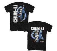 Street Fighter - Chun Li Carattere - American Classici - Solido Nero Adulto