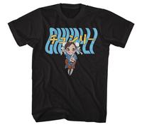 Street Fighter - Chun Li Piegato Testo - American Classici - Solido Nero Adulto