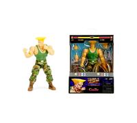 Jada Toys Street Fighter Figura Guile (15 cm) - Personaggio mobile da collezione e action da Street Fighter 2: The Final Challengers, con testa alternativa, mani e accessori, dai 13 anni in su