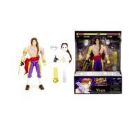 Jada Toys Street Fighter Figura Vega (15 cm) - Personaggio mobile da collezione e action da Street Fighter 2: The Final Challengers con testa alternativa, mani e accessori, a partire dai 13 anni in su