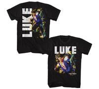 Street Fighter - Luke Carattere - American Classici - Solido Nero Adulto Corto