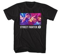 Street Fighter - Luke e Jamie - American Classici - Solido Nero Adulto Corto Sl