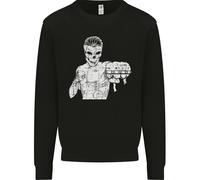 Street Fighter MMA Bare Knuckle Fighting Uomo Sweatshirt Jumper