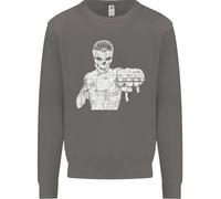Street Fighter MMA Bare Knuckle Fighting Uomo Sweatshirt Jumper