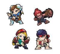 Street Fighter Set Di 4 Spille Smaltate Toynk Esclusiva