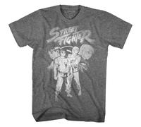 Street Fighter SF Alpha 3 Ryu Ken T-Shirt Manica Corta Heather Grafite