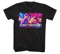 Street Fighter - Splatter Scatola - American Classici - Solido Nero Adulto Corto