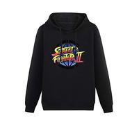 Street Fighter World Warrior Champ 1992 Combat Gaming Capcom Hoodies Long Sleeve Pullover Loose Hoody Mens Sweatershirt Size L