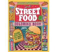 Books Street Food Coloring Book men Food|Music & Movies multi in taglia:ONE SIZE