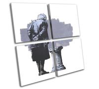 Street Graffiti Museum Banksy Hi Res MULTI TELA parete arte foto stampa