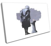 Street Graffiti Museum Banksy Hi Res SINGLE TELA parete arte foto stampa