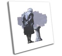 Street Graffiti Museum Banksy Hi Res SINGLE TELA parete arte foto stampa