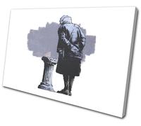 Street Graffiti Museum Banksy Hi Res SINGLE TELA parete arte foto stampa