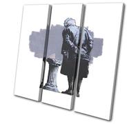 Street Graffiti Museum Banksy Hi Res TREBLE TELA parete arte foto stampa