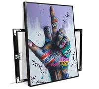Street Graffiti Wall Art Cool Hands Stampa su tela Graffiti Poster Stampe astratte Immagine da parete Cool Painting Funky Dormitorio Decorazione per interni per Uffici Soggiorno Camera da Letto Casale