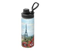 Street in Paris Town Fashion Kettle, bollitore termico sportivo da 510 g, bollitore esterno, bollitore in acciaio inossidabile, bollitore per la protezione dell'ambiente.
