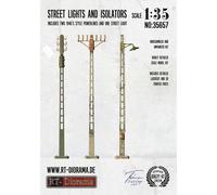 Street Lights And Isolators Set Set Di Lampioni E Isolatori 1:35 Plastic Kit