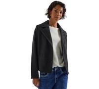 Street One 1005340 Giacca Corta con Risvolto Cosy, Blu Ossidiana, 50 Donna