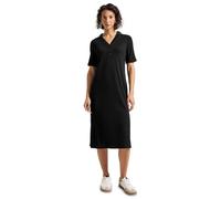 Street One 1408920 Abito Polo con Struttura a Costine, Nero, 42 Donna