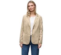 Street One 2117083 Blazer Lungo in Velluto a Coste, Beige sabbiato, 46 Donna