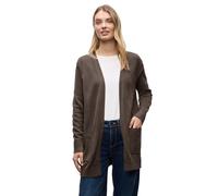Street One 2515344 Cardigan Aperto Cosy, Dark Nomad Brown Mel, 50 Donna