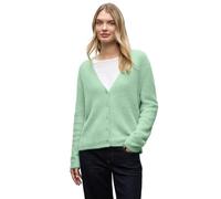 Street One 2515403 Morbido Cardigan con Scollo a V, Verde Serene, 48 Donna