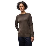 Street One 3015492 Maglione con Bordo Arrotolato, Dark Nomad Brown Mel, 44 Donna