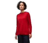 Street One 3015492 Maglione con Bordo Arrotolato, Racing Red, 52 Donna
